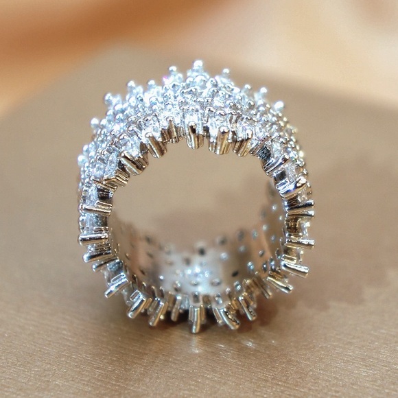 NEW Sterling Silver Eternity Ring - Picture 3 of 5